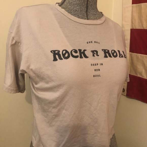 Vintage boho style rock n roll crop top - Picture 2 of 4